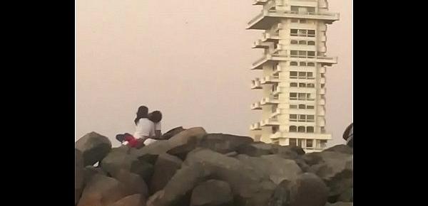  Mumbai lover kissing in public place